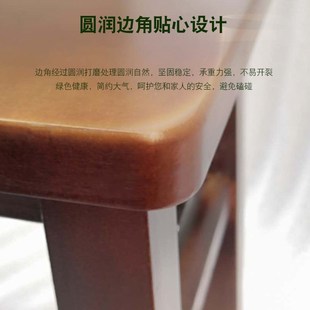 换鞋 实木方凳子家用板凳时尚 凳圆凳成人沙发凳木V质矮凳木头方凳