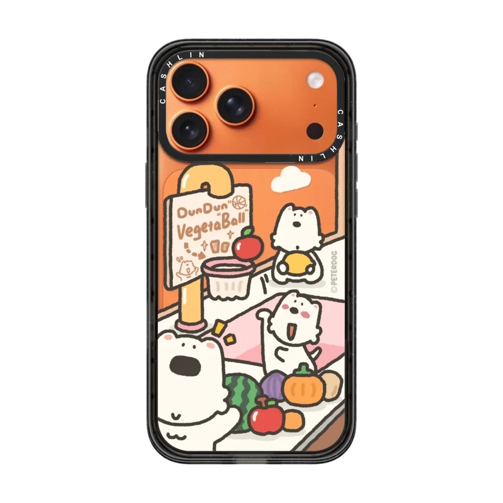 CASE联名小狗三分王苹果17promax星宇橙色手机壳可爱卡通适用于iPhone16pro/15plus/14/13/12/11防摔保护套硬