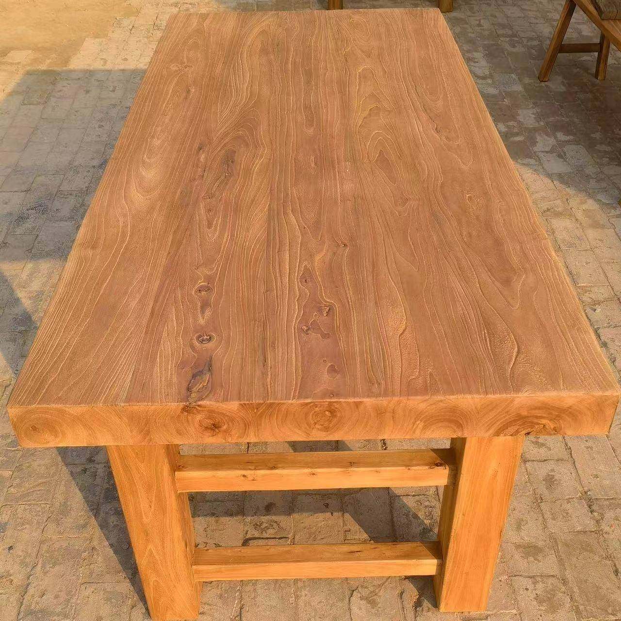 老榆木门板茶桌原木茶台复古餐桌实木书桌怀旧风民宿饭店桌长方形,商业/办公家具,茶台/茶桌,淘宝优惠券,粉丝福利购,淘宝优惠卷