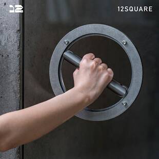 304不锈钢门把手可旋转360°原创工业风玻璃门把手拉手室内外通用