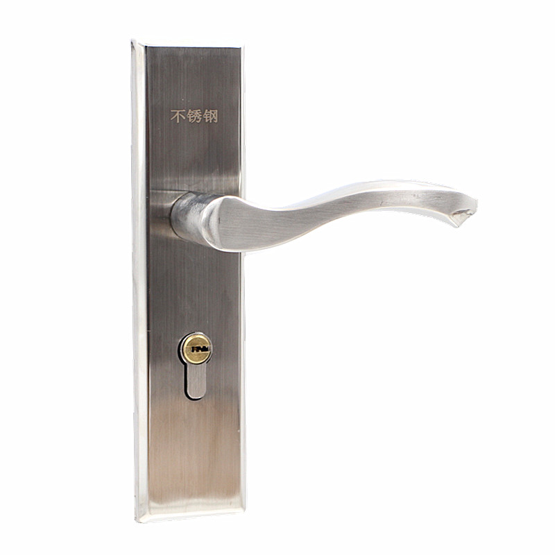 房门锁室内卧室木门锁卧室锁不锈钢C门把手家用锁具门锁大58锁老