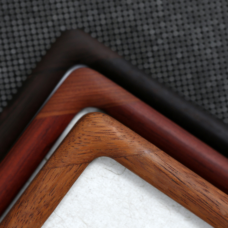 正宗红木鸡翅g小叶红檀菠萝格 圆角画框 高端定制实木硬木中式相