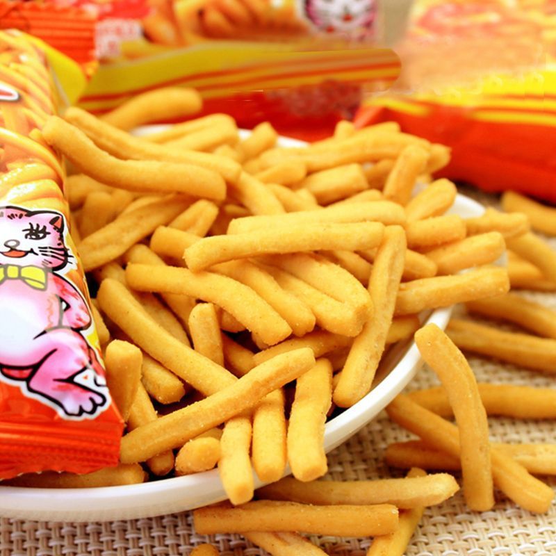 爱尚咪咪虾条蟹味粒大礼包宿舍耐吃儿童解馋零食小吃休闲食品批发