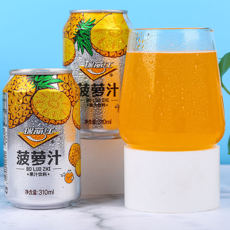 瑞丽江菠萝汁饮料整箱装柠檬汁酸角汁云南果汁饮品批发商超同款图片