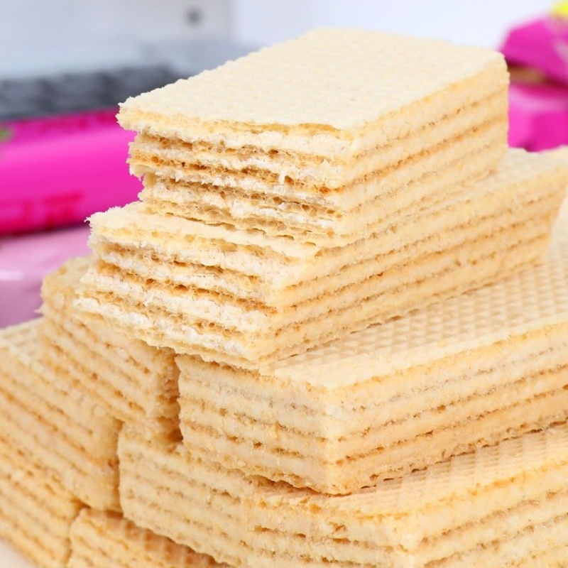 威化饼多果味混合草莓味夹心威化饼干10g-2500g早餐零食批发整箱