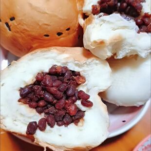 (现烤现发)奶香烤馒头俄式风味面包红豆馅馒头营养早餐方便纯手工