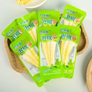 竹来源泡椒笋尖整箱脆笋新鲜竹笋小包装开袋即食解馋零食休闲批发