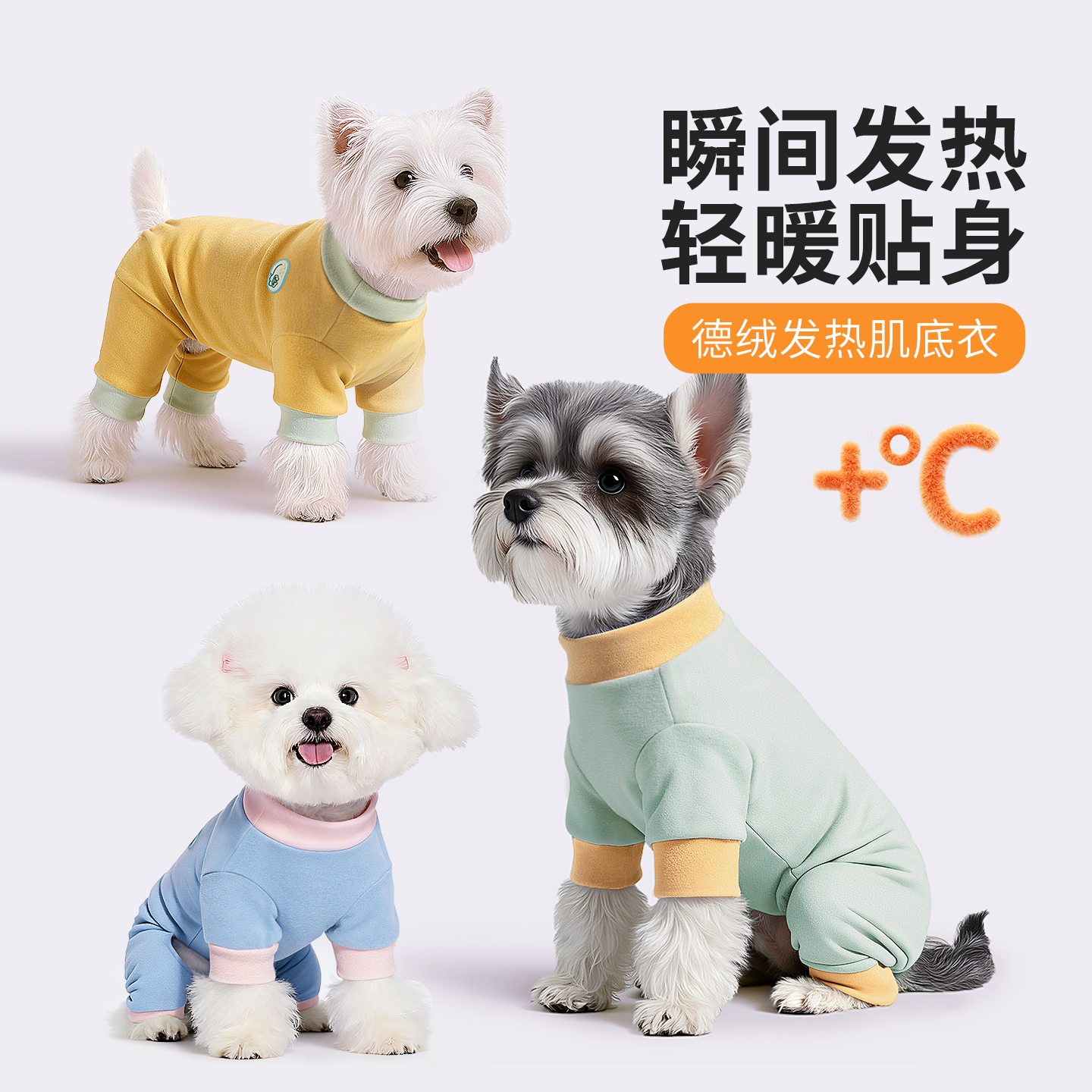 宠物狗狗衣服秋冬款四脚衣德绒保暖比熊泰迪雪纳瑞小型中型大型犬
