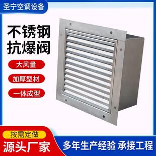 不锈钢抗爆阀厂家工业化工厂用HDB防爆阀04外挂式抗爆阀