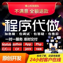 计算机python代编程java代做c++程序代写c#系统设计C语言代码编写