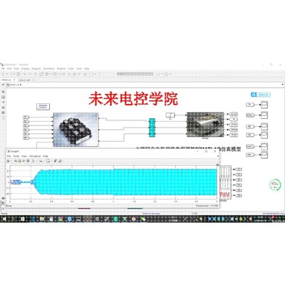 永磁同步电机PMSM弱磁控制超前角MATLAB仿真建模SIMULINK代做