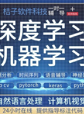 Python代编程深度学习神经网络自然语言处理数据预测知识图谱接单