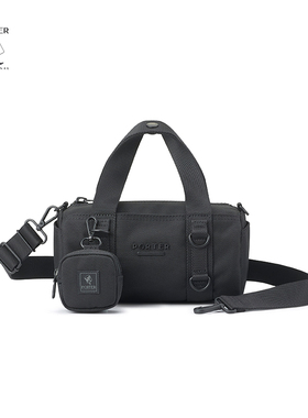 Porter International黑色尼龙手提包ROLLIN新品女士斜跨包休闲包