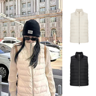 MosesQueen魔西女王立领棉服马甲背心女秋冬外穿叠穿无袖 外套上衣
