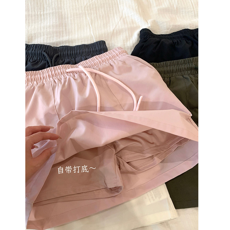 MosesQueen魔西女王抽绳工装半身裙防走光休闲运动松紧腰a字短裙