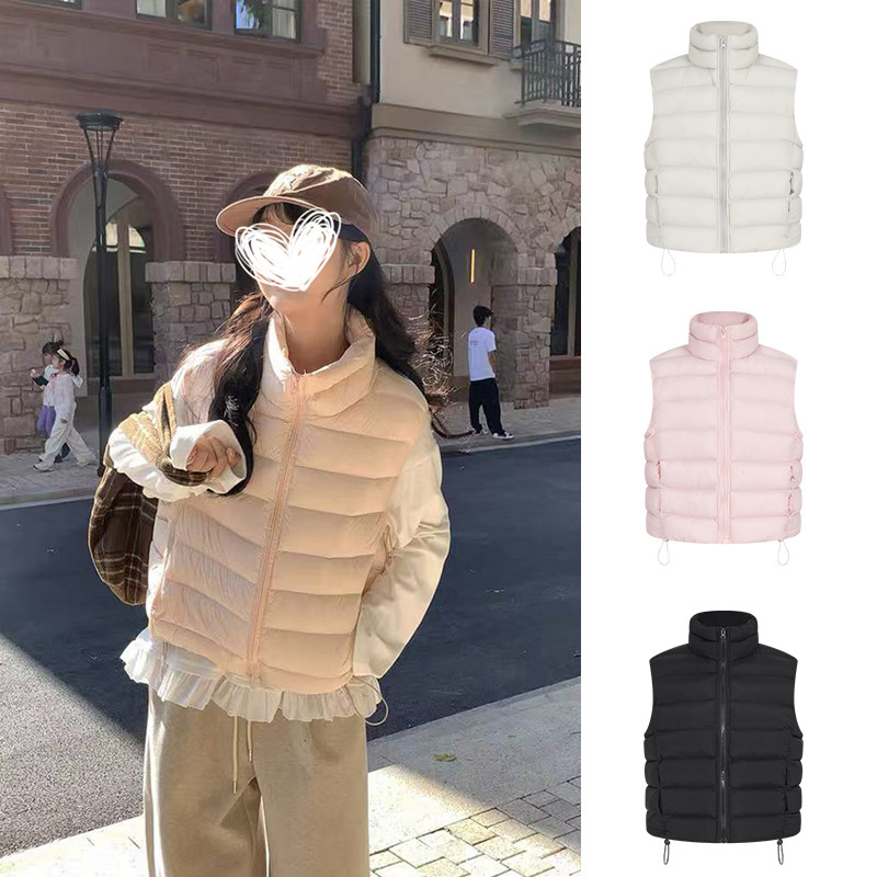 MosesQueen魔西女王粉色立领棉服马甲外套女秋冬外穿马夹背心上衣,女装/女士精品,棉衣/棉服,淘宝优惠券,粉丝福利购,淘宝优惠卷