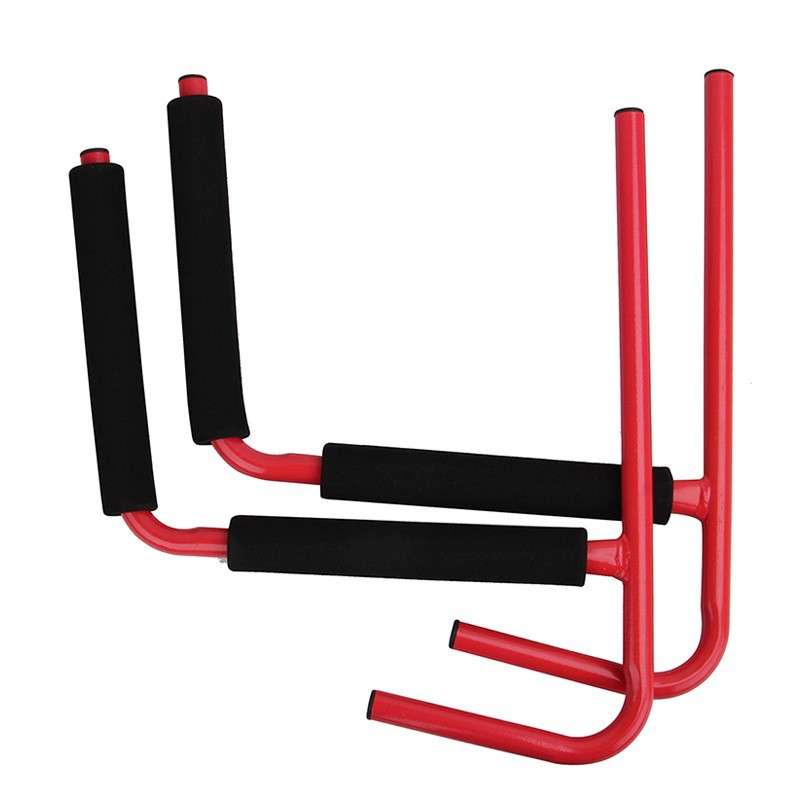 厂家供应皮划艇墙壁挂架 红色黑色可选铁质收纳挂架  冲浪板挂架