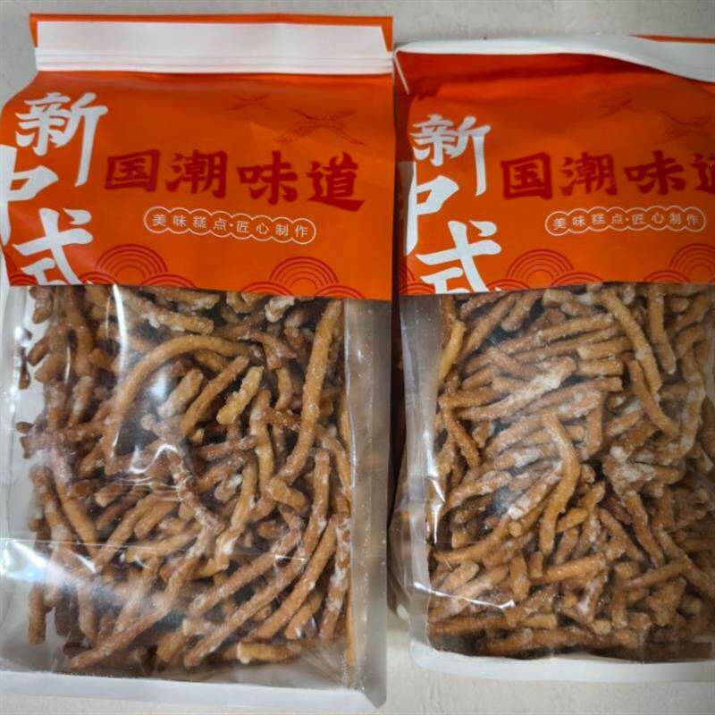 新徐州特产点心香甜糕点炒糖张木果京果金果棒芝麻条油炸姜丝果