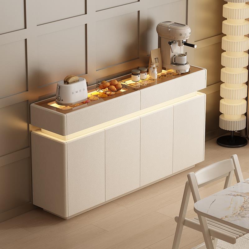 轻奢餐边柜一体靠墙现代简约客厅隔断储物收纳柜超薄餐边柜置物柜