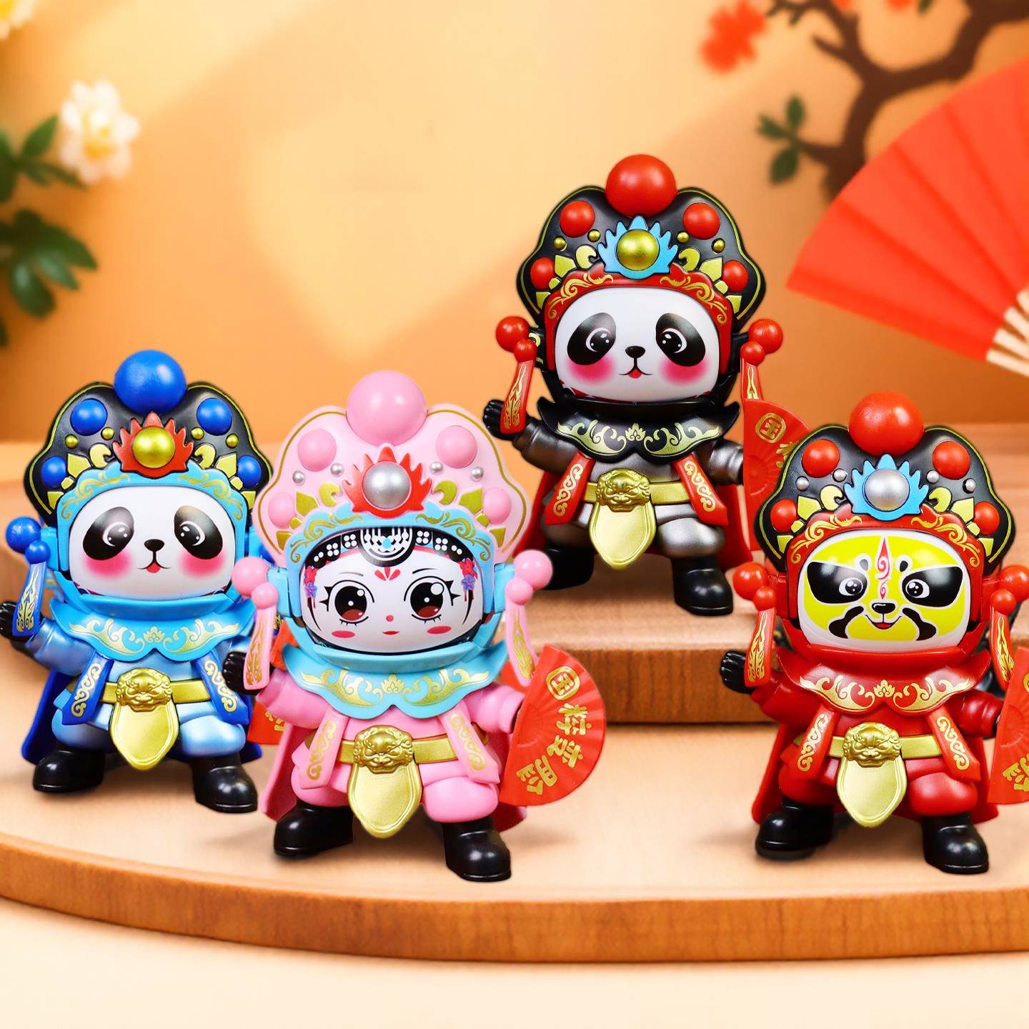 正版川剧变脸熊猫儿童玩具娃娃甄艺尚品四川成都旅游礼物特色礼品