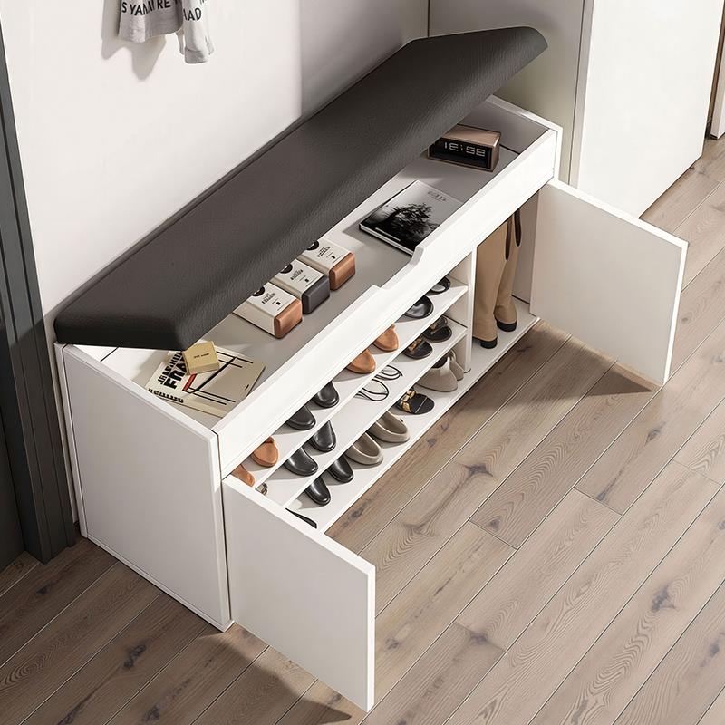 换鞋凳家用进门口可坐式软包穿鞋凳鞋柜坐凳一体可储物试衣间凳子