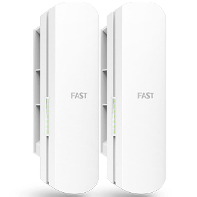 2.4G户外网桥设备监控用防水迅捷FWB201长距离无线传输5公里网桥
