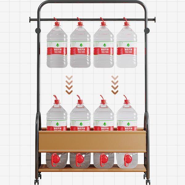 北欧轻奢可移动简易放衣服落地卧室收纳置物架衣帽家用房间挂衣架