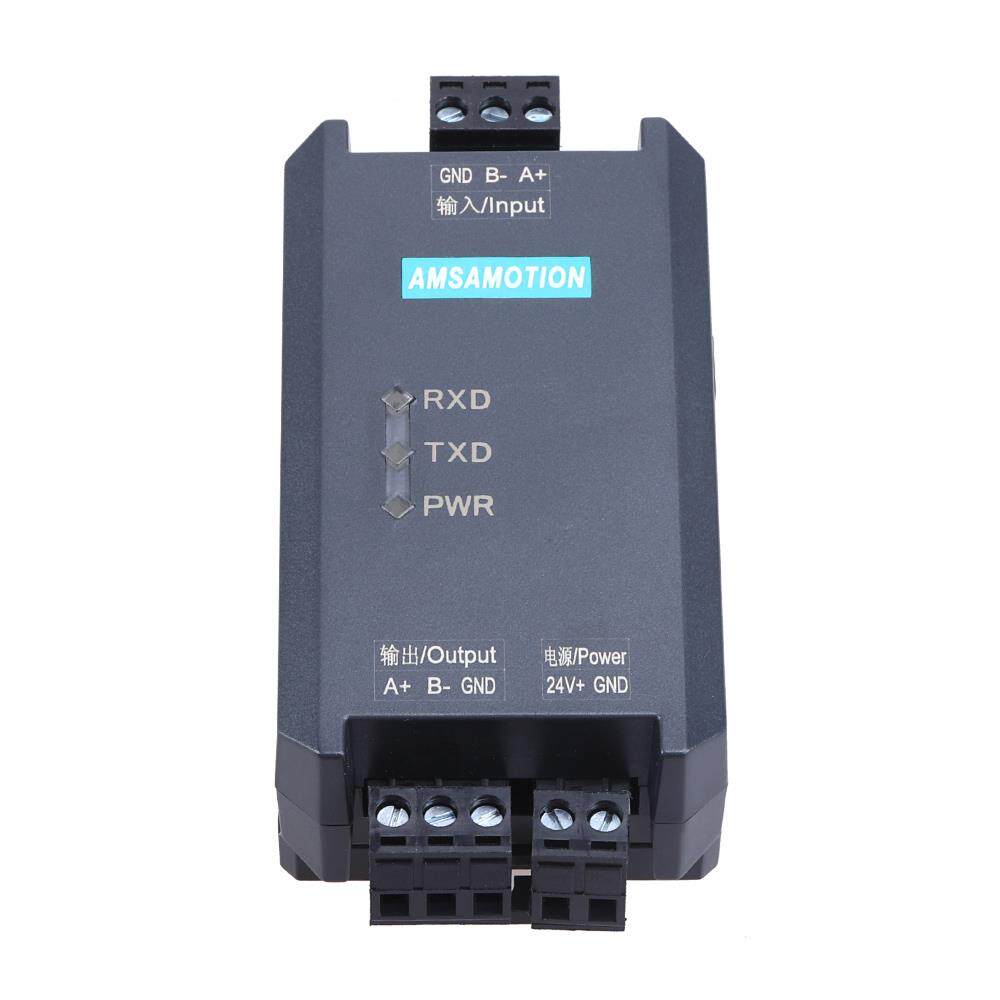 艾莫迅工业级rs485光电隔离中继器延长485通信距离信号放大器模块