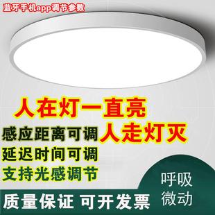 人体存在感应开关智能led吸顶灯过道厨卫卫生间灯雷达人在灯不灭
