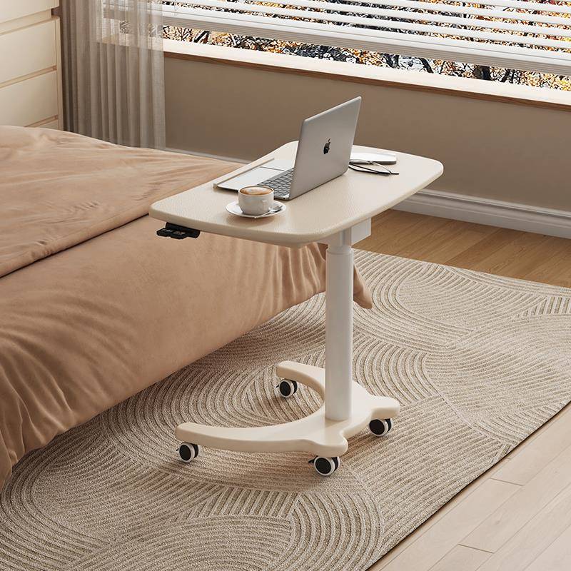 实木升降桌可移动小户型家用床边桌电脑桌学习桌简约办公书桌子小