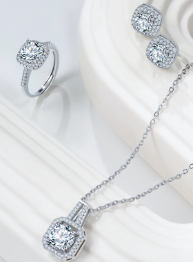 蜜糖套装轻奢时尚小众耳钉项链