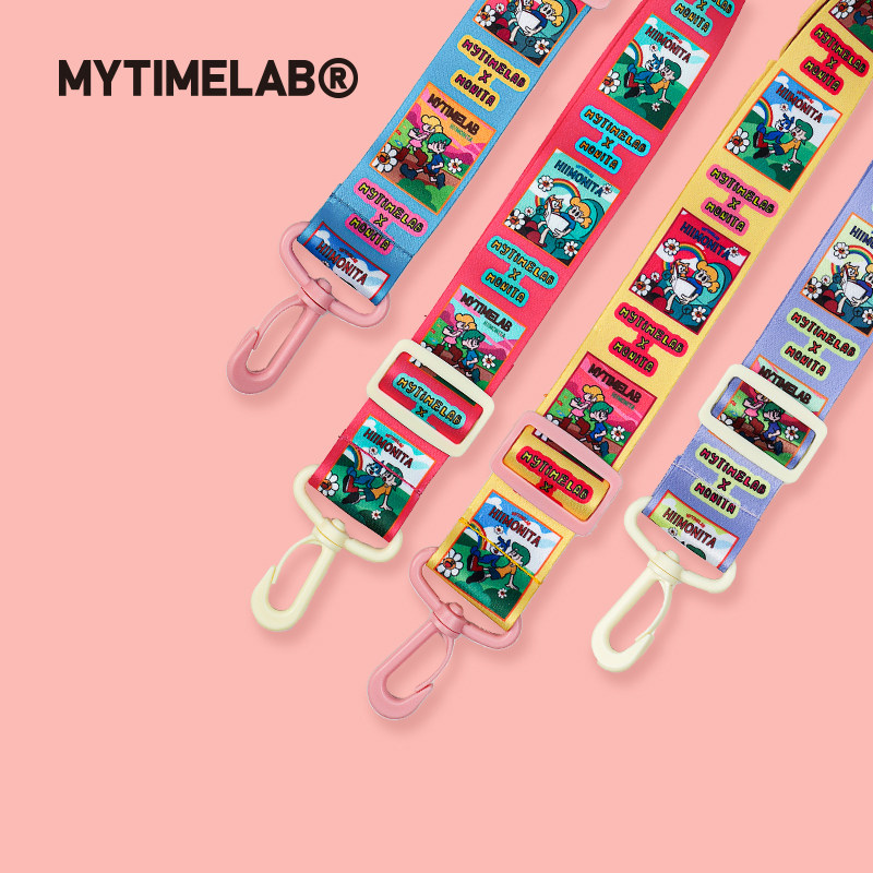 MYTIMELAB摩太潮玩MONITA露营背带可调节包带卡通挂脖绳多色