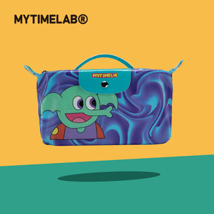 【特价】MYTIMELAB摩太潮玩超能量水多彩饺子包粉狗手提便携包袋