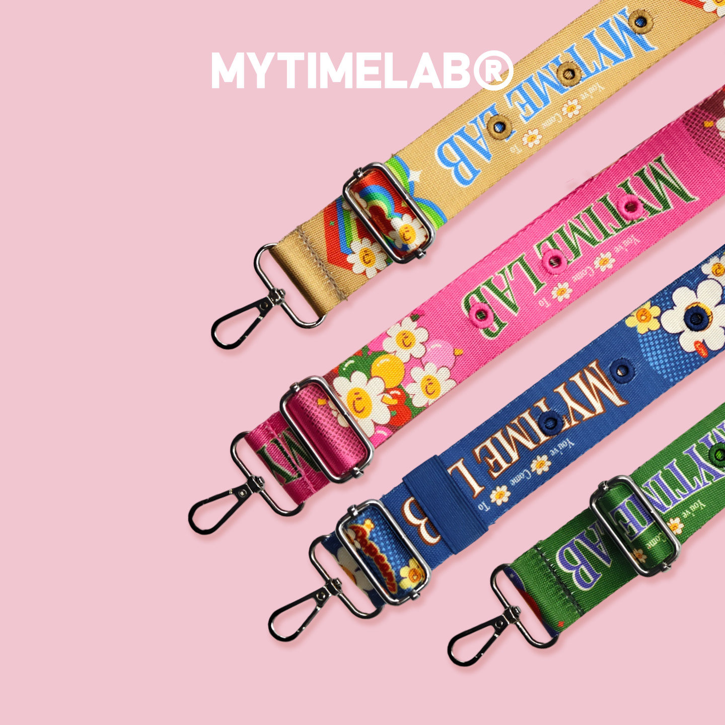MYTIMELAB摩太潮玩MT缤纷园游会背带彩色包带金属扣织带可替换图片