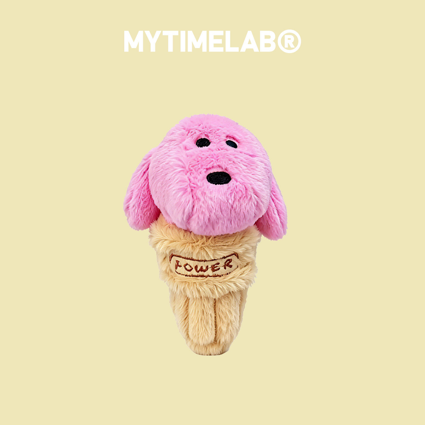 MYTIMELAB摩太潮玩BB冰淇淋狗毛绒公仔玩偶装饰挂饰卡通可爱粉色