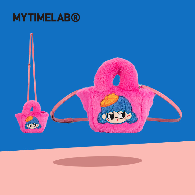 MYTIMELAB摩太潮玩Monita彩虹糖毛绒包通勤可爱时尚卡通斜挎秋冬