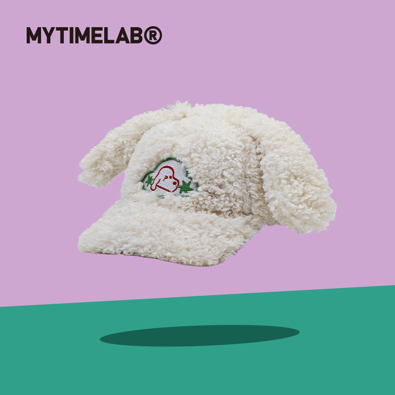 MYTIMELAB摩太潮玩PD拆拆狗耳帽保暖时尚毛绒秋冬情侣可爱棒球帽