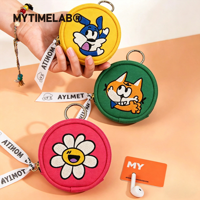 MYTIMELAB摩太潮玩MONITA街头狂欢圆饼包拉链女包潮玩零钱包挂件