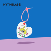 MYTIMELAB摩太潮玩Power爱心亚力克挂件粉狗家族系列挂件钥匙扣