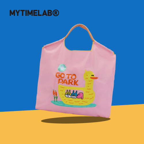 MYTIMELAB摩太潮玩超能量刺绣包大容量超能量水包单肩通勤购物袋