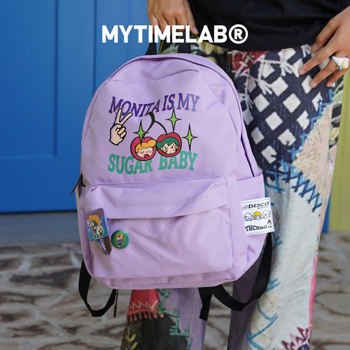 MYTIMELAB摩太潮玩能量学院双肩包 大号书包儿童小学生初中生背包