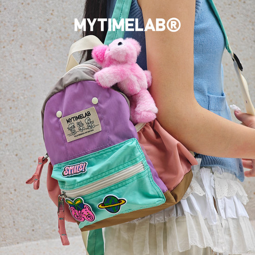 MYTIMELAB摩太潮玩MONITA炫彩小书包儿童学生男女大号双肩包背包