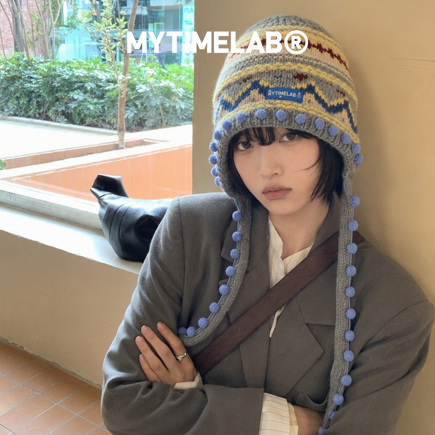 MYTIMELAB摩太潮玩ZOE甜心派对流苏帽毛线帽针织保暖女士时尚潮流