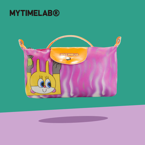 【特价】MYTIMELAB摩太潮玩超能量水多彩饺子包粉狗手提便携包袋