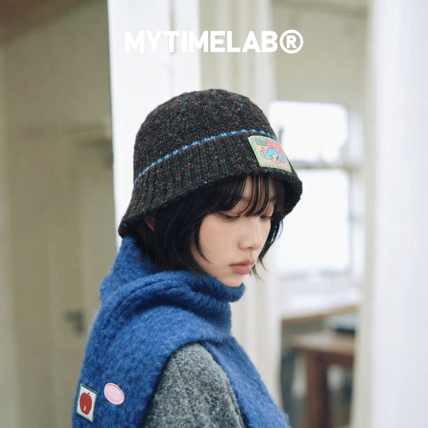 MYTIMELAB摩太潮玩ZM碎碎酸奶碗盆帽秋冬保暖渔夫帽时尚针织 清仓