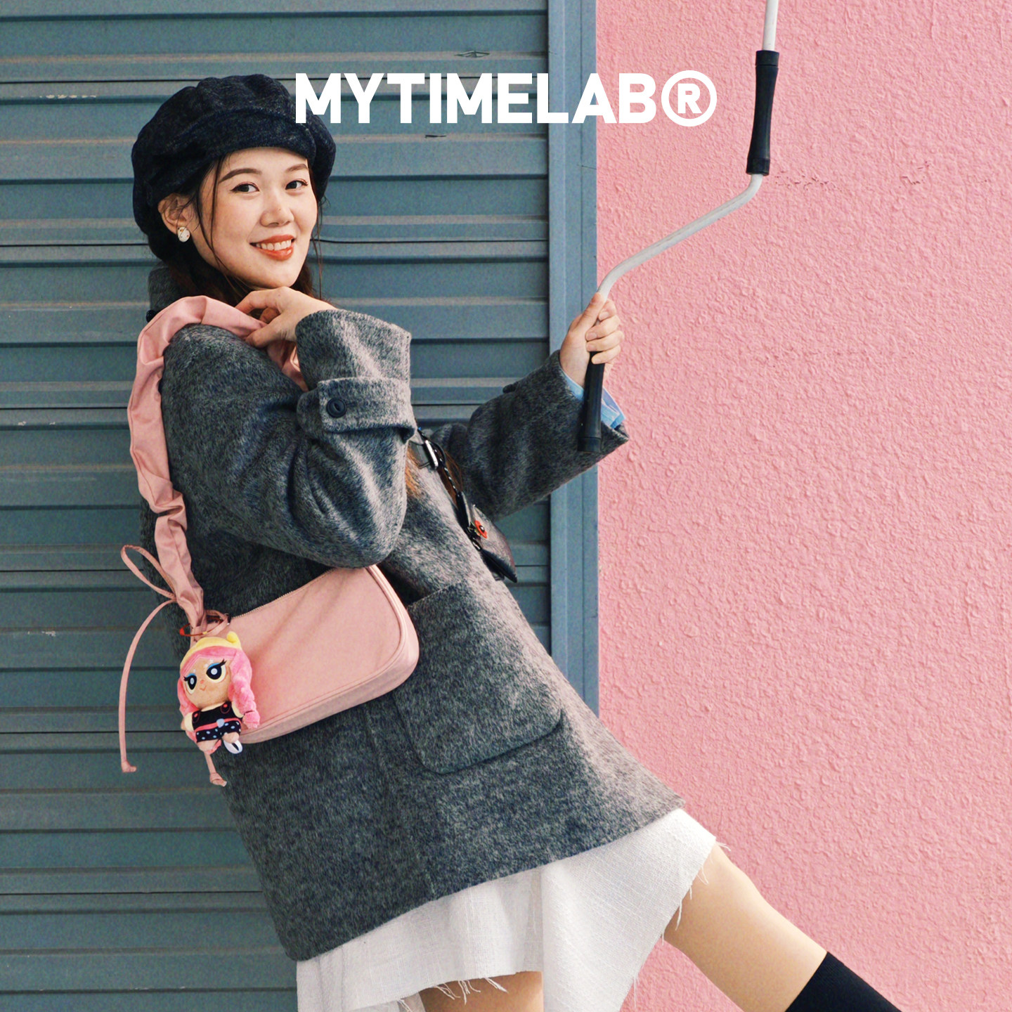 MYTIMELAB摩太潮玩ZM百褶云朵单肩包大容量单肩斜挎包腋下包法棍
