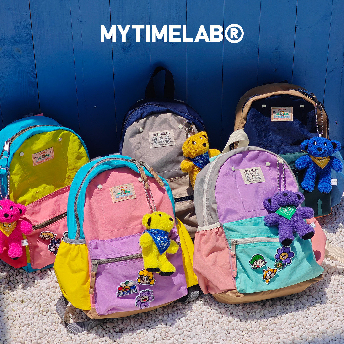 MYTIMELAB摩太潮玩MONITA炫彩小书包儿童小学生轻便大号双肩 背包 - 实物图