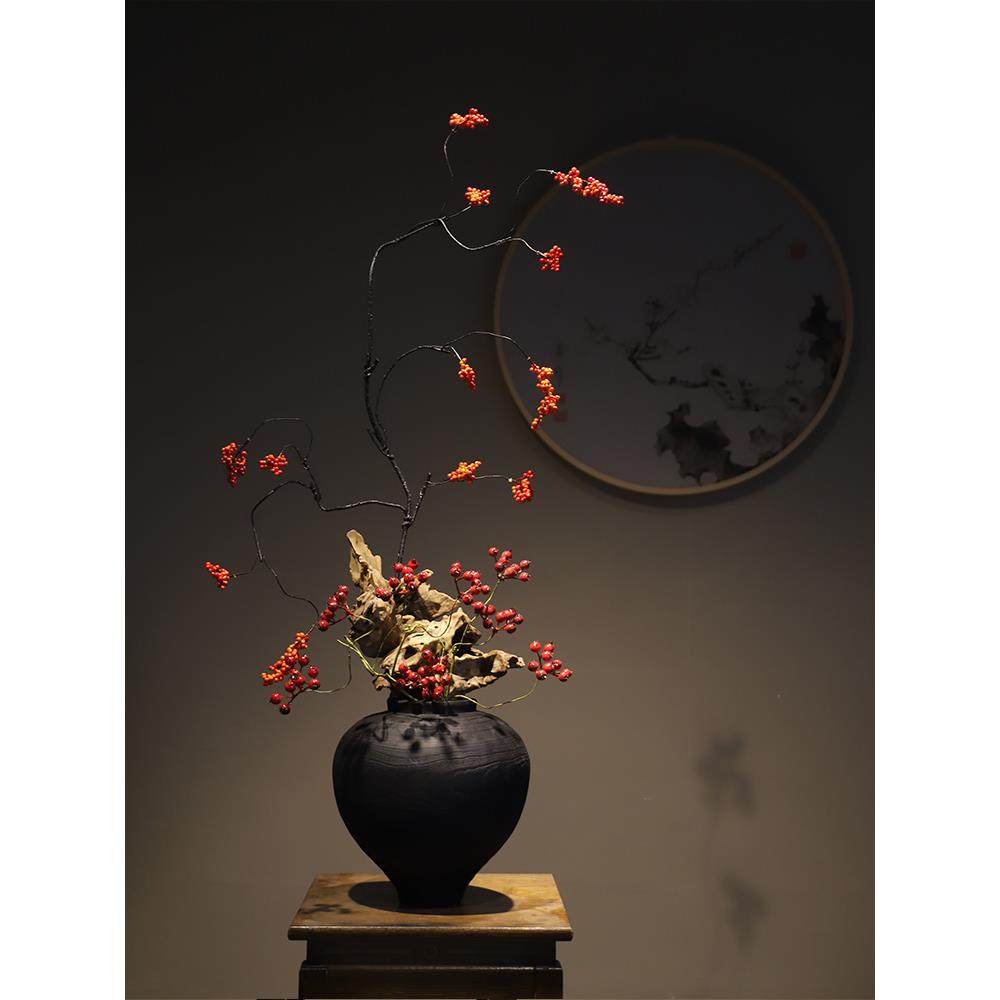 禅意新中式花瓶树脂摆件宋代美学民宿家居玄关桌别墅侘寂高级装饰,家居饰品,花瓶,淘宝优惠券,粉丝福利购,淘宝优惠卷