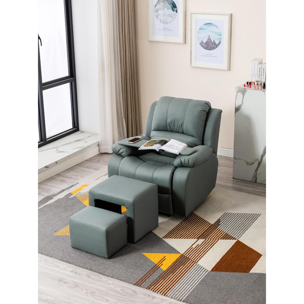 美甲美睫美足沙发椅美脚足浴电动懒人头等太空舱沙发单人躺椅布艺