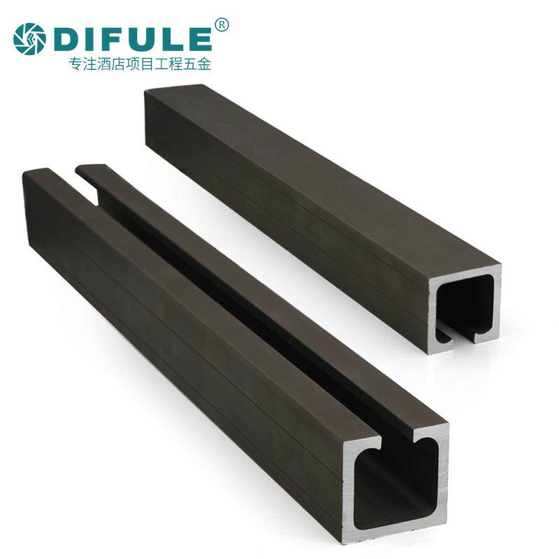 3.5mm移门轨道实木玻璃门折叠推拉门滑轨铝合金导轨加厚